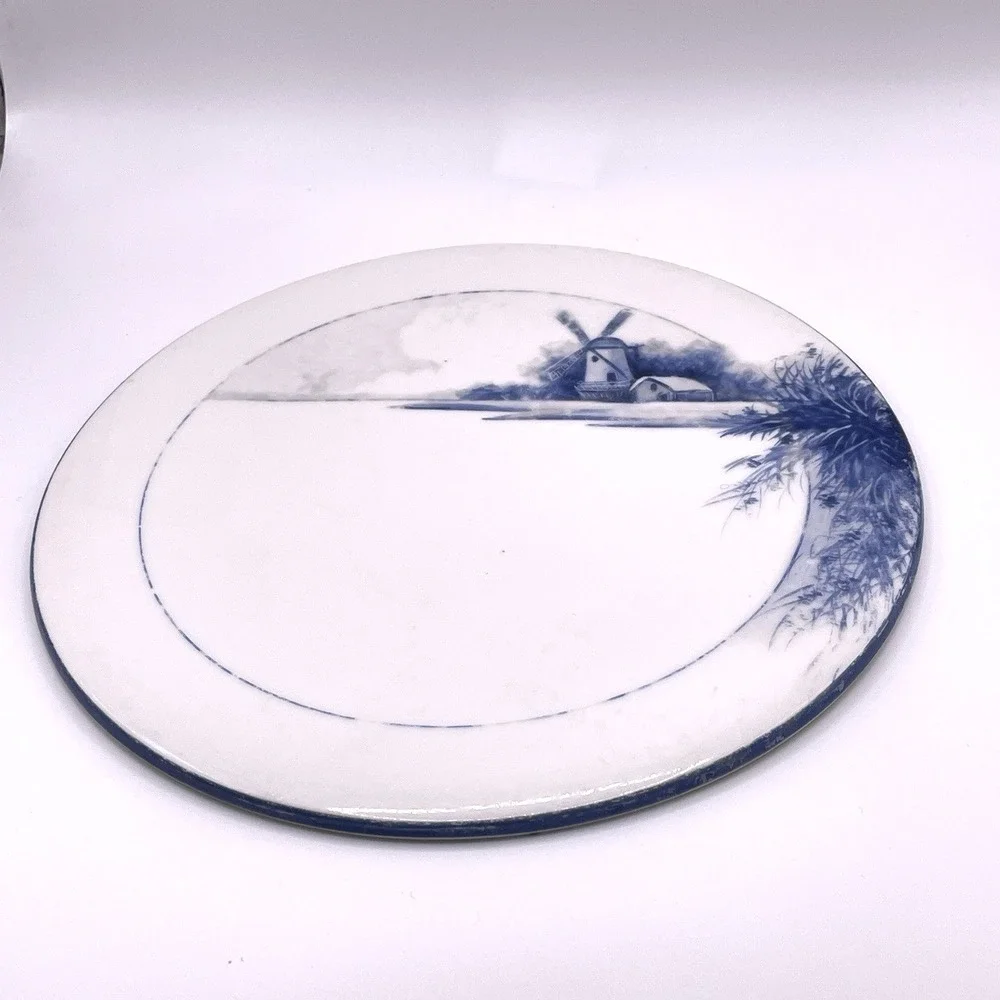 Noritake Morimura Blue And White Windmill 7